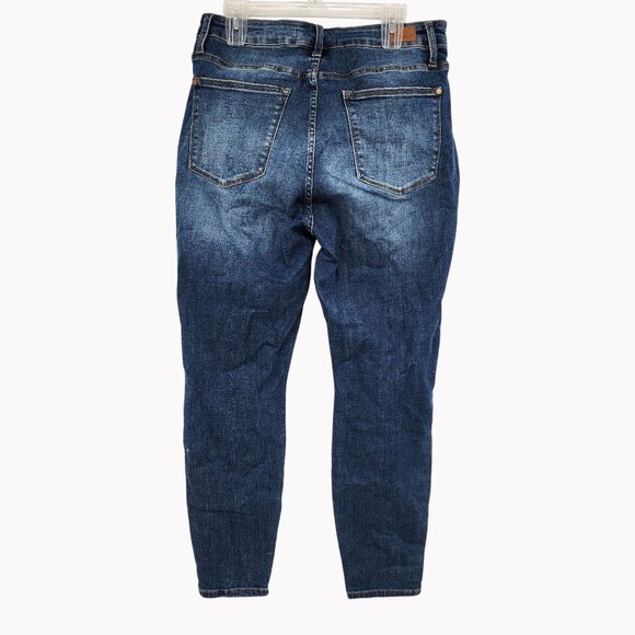 Judy Blue Womens 16W Distressed Button Fly Jeans Skinny Fit Stretch Denim - Picture 9 of 9